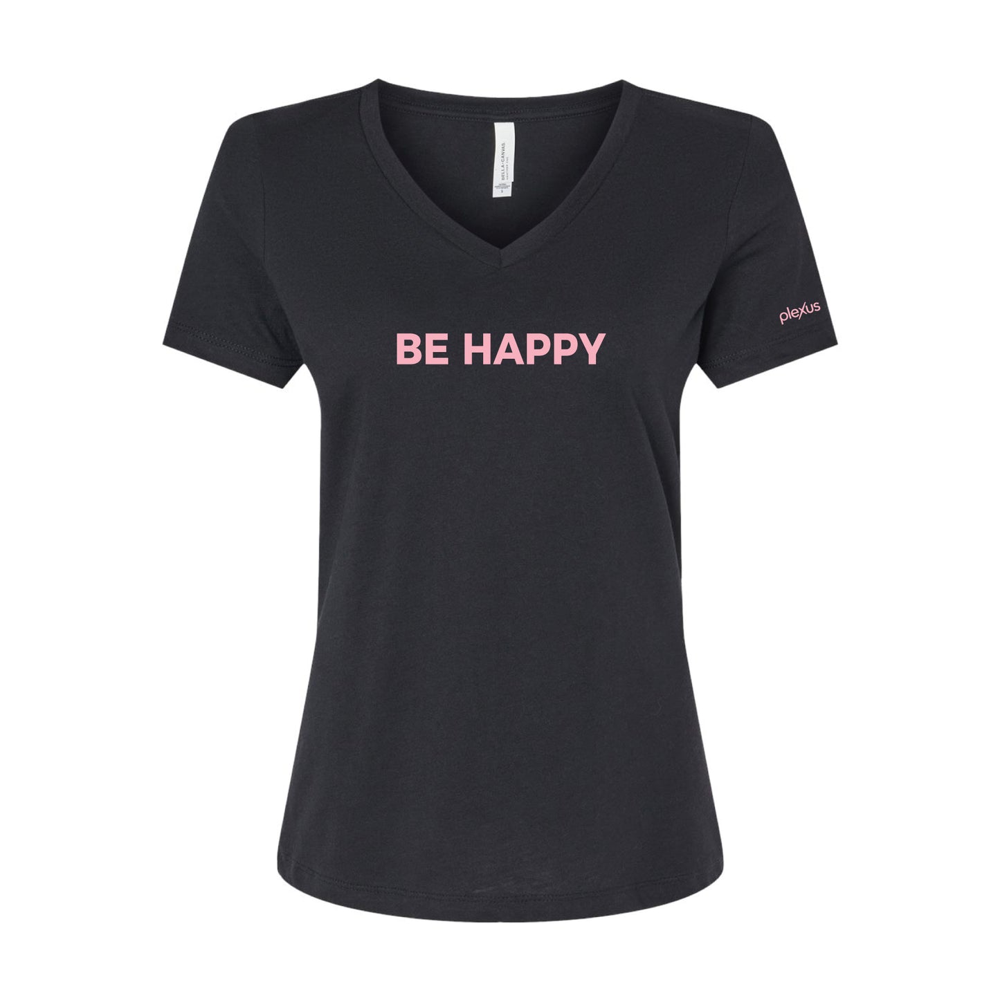 Ladies Be Happy V-Neck Tee