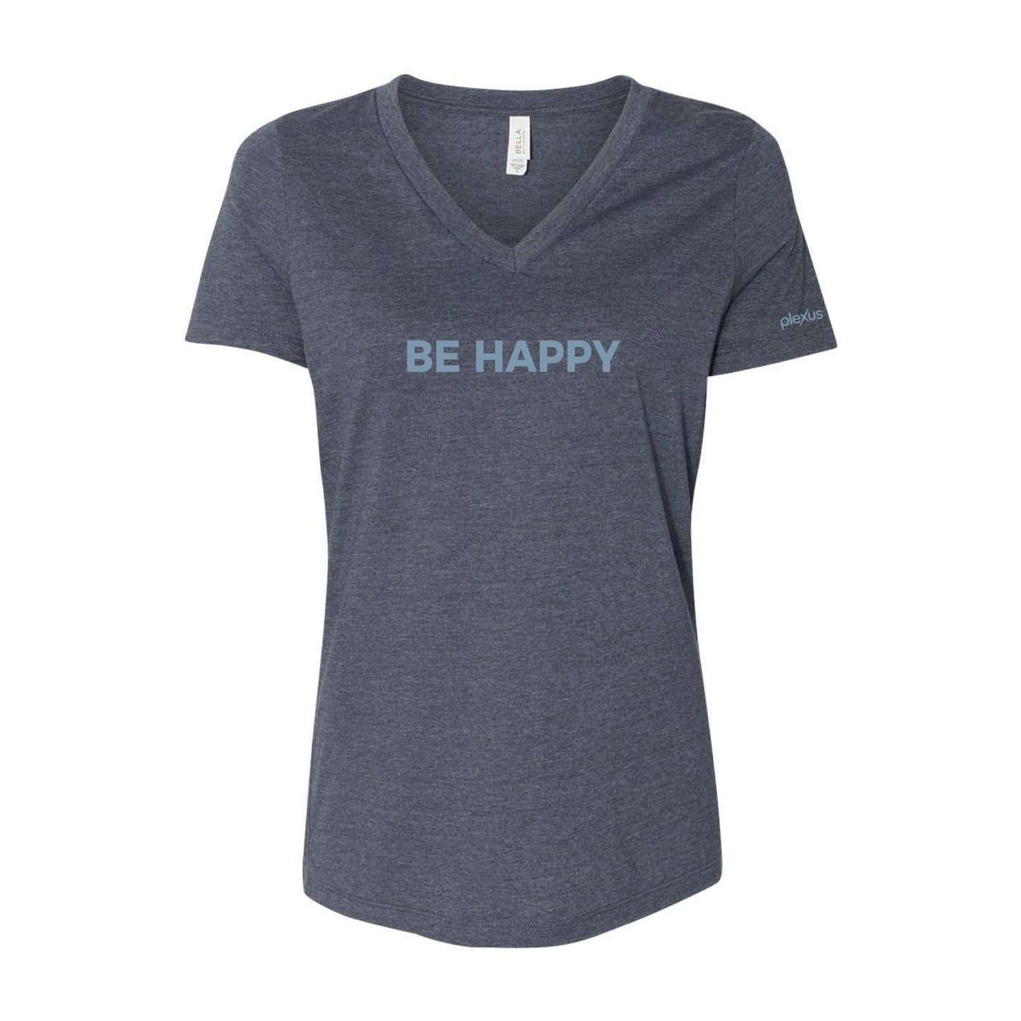 Ladies Be Happy V-Neck Tee