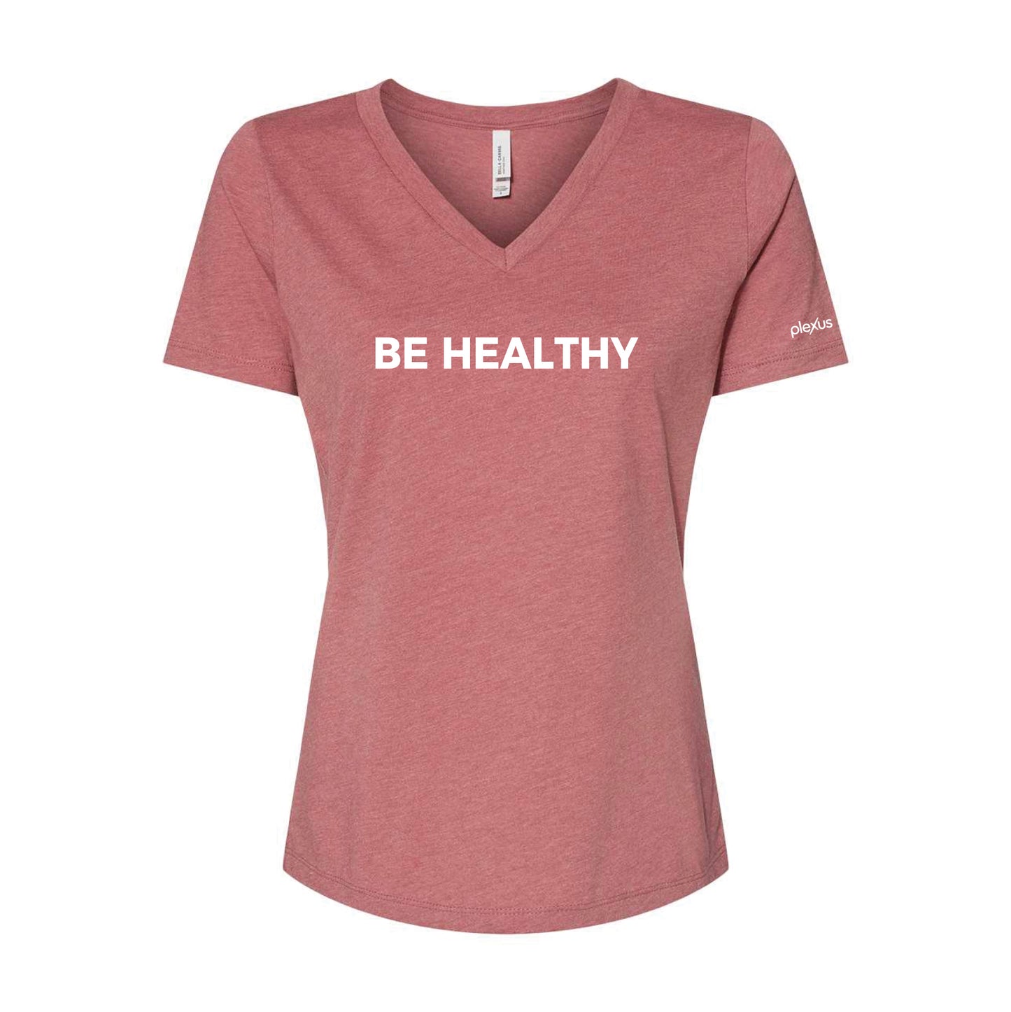 Ladies Be Healthy V-Neck Tee