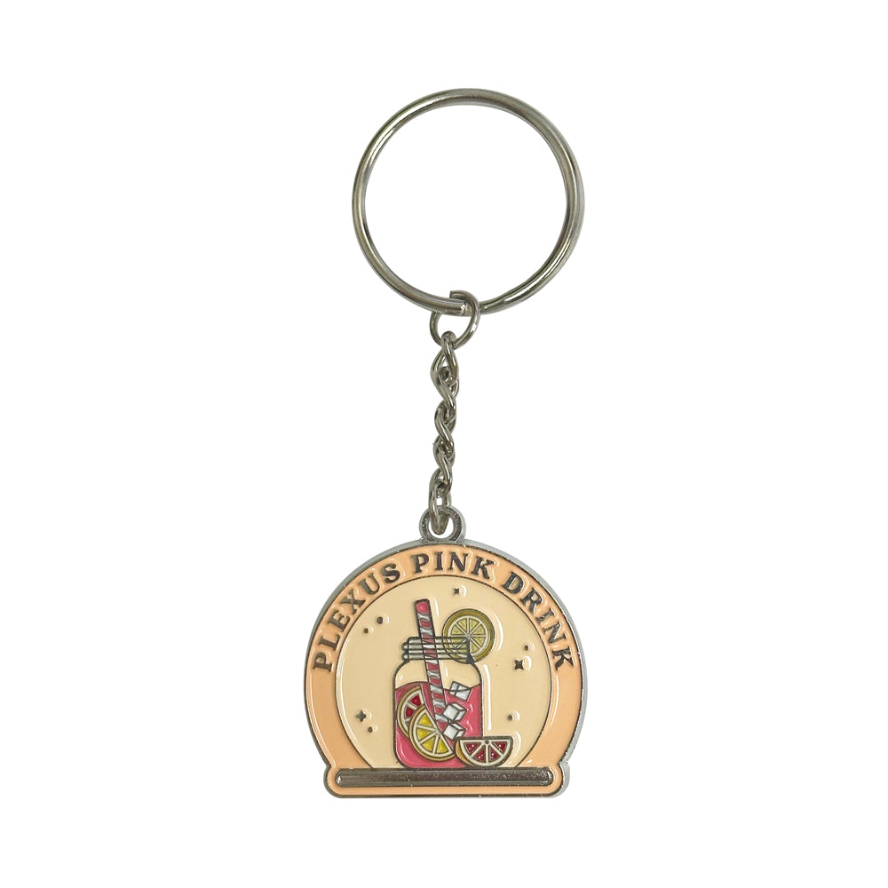 Plexus® Pink Drink Enamel Keychain