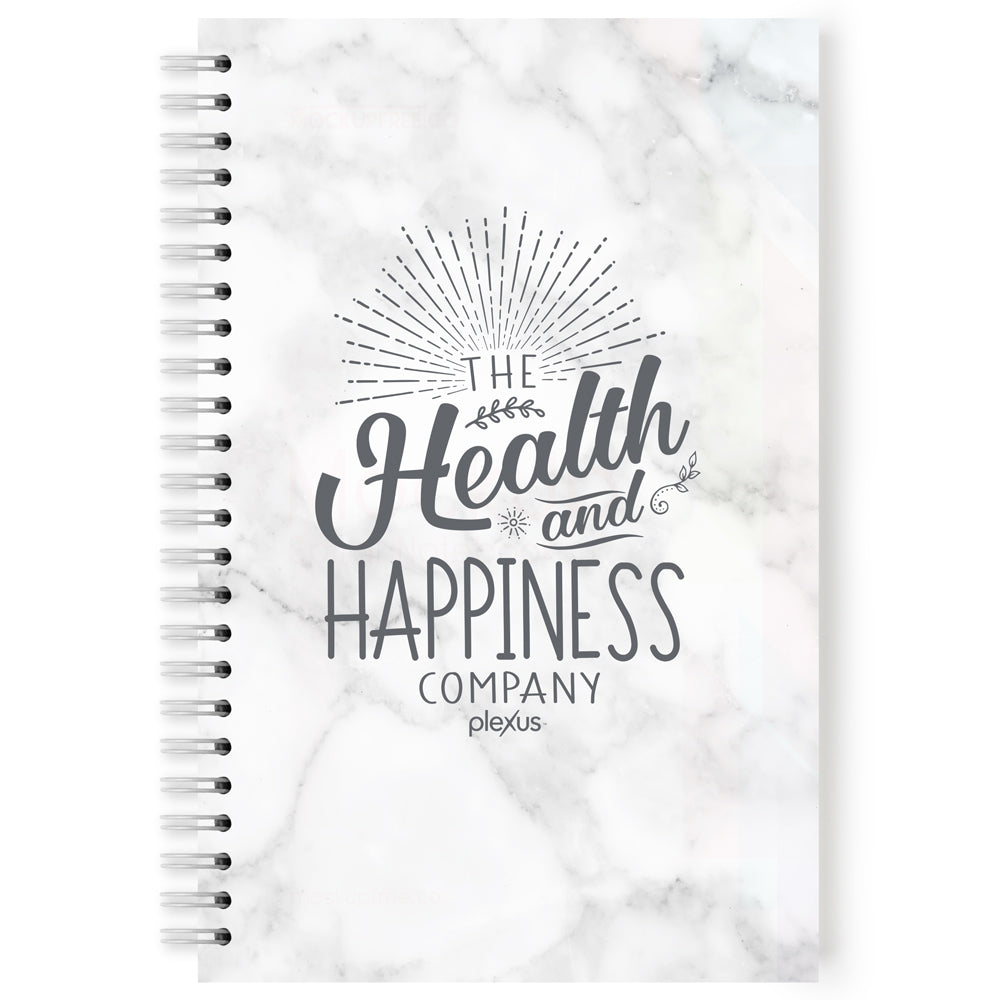 Plexus® "Heath and Happiness Company" Marble Notebook